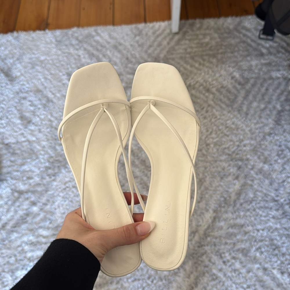 Princess Polly white heels size 8